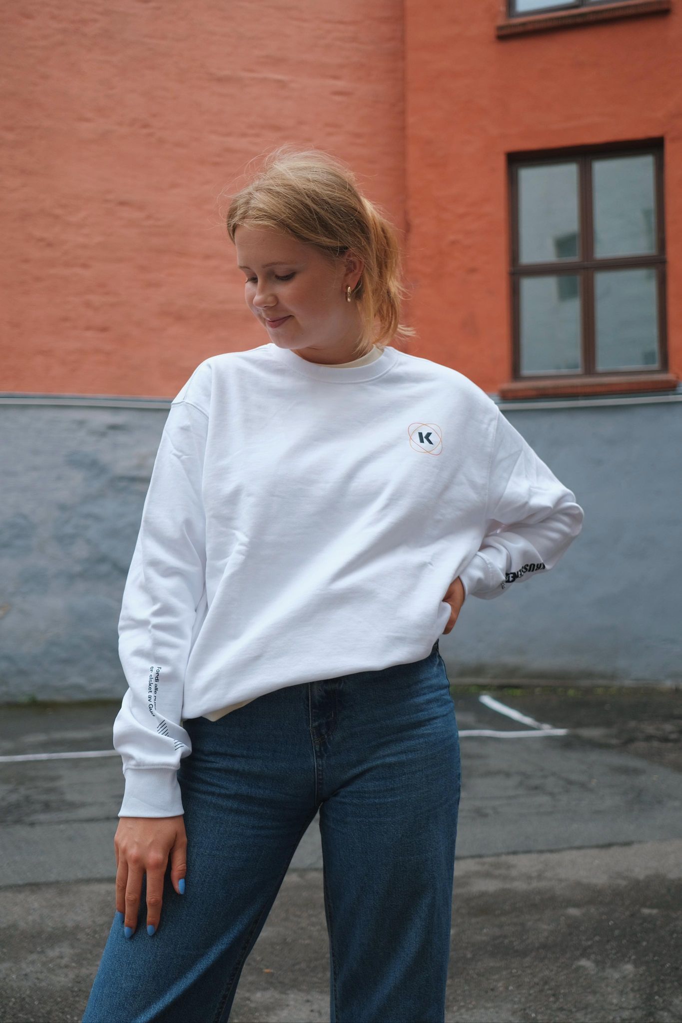 Hvit Krussegenser
