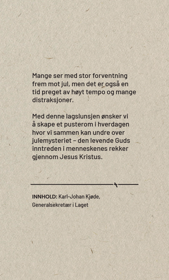 Lagslunsj - Advent