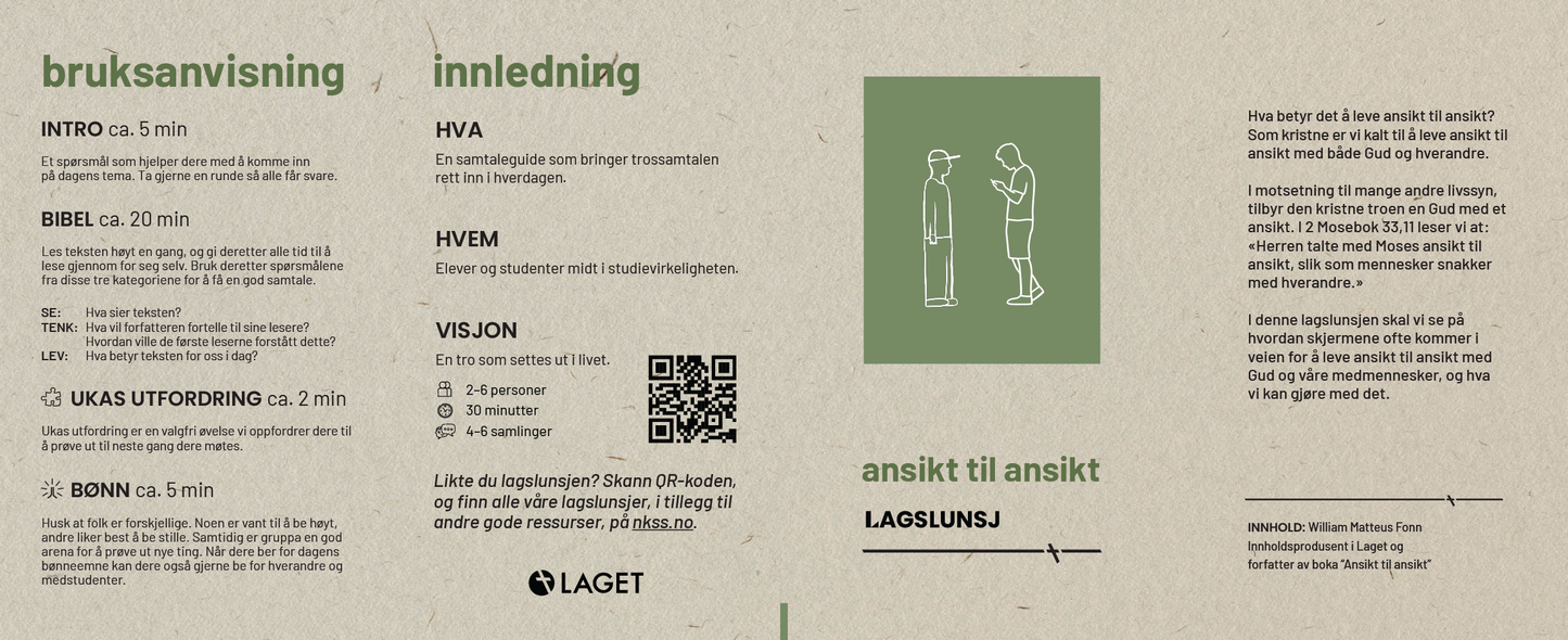 Lagslunsj - Ansikt til Ansikt