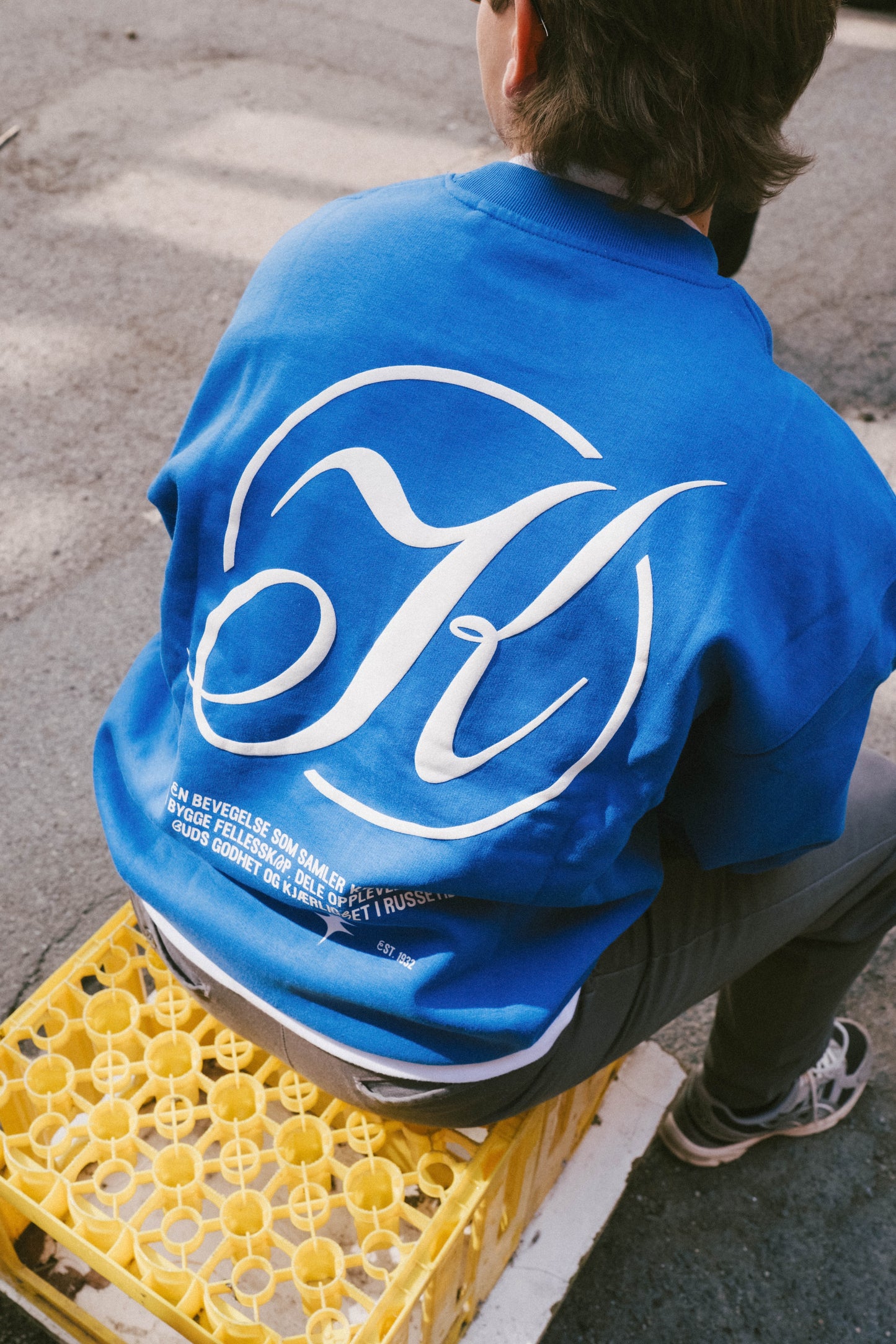 Blå Krussegenser Limited Edition